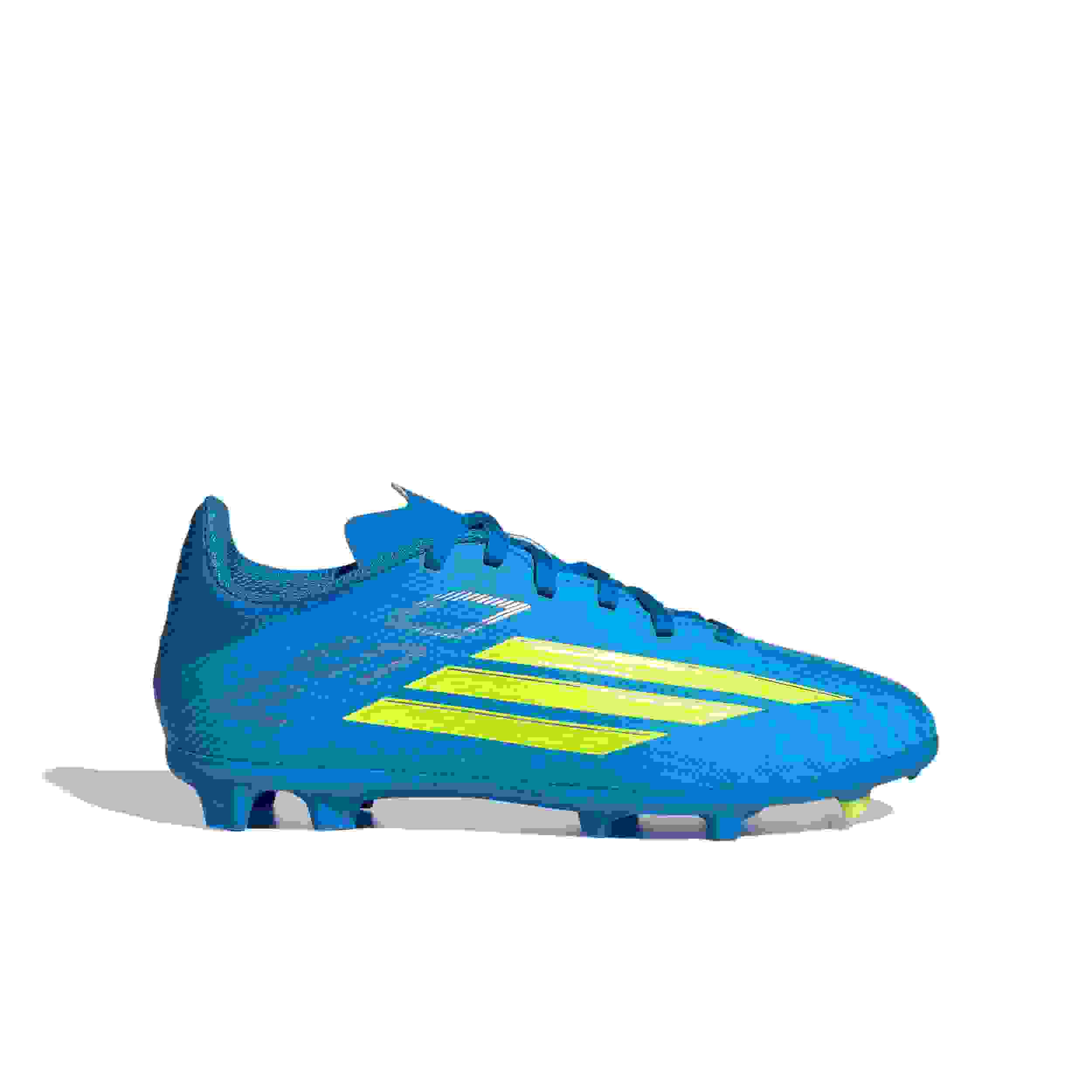 adidas F50 League FG Preschool Kids' "Lucid Ray Blue/Solar Yellow 2/Lucid Aquamarine" Soccer Cleat